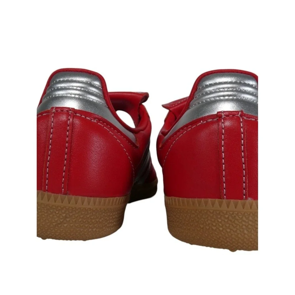 Adidas Women's Samba LT JS3938 Red Silver Sneakers‎ Size 9
